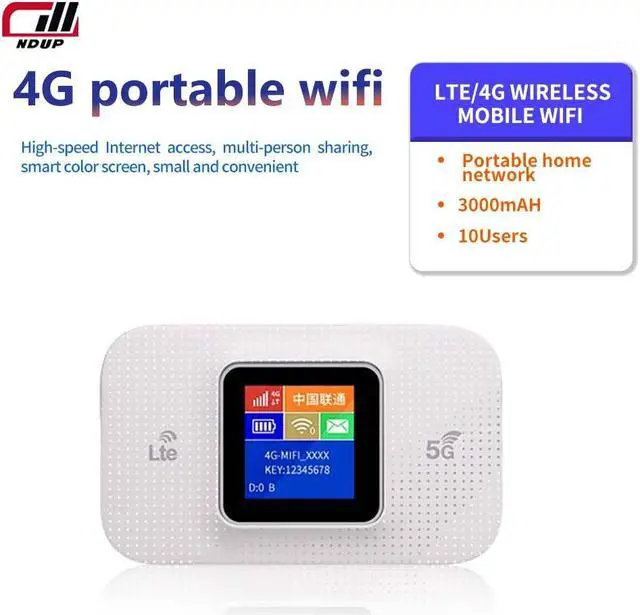 Main image of NDUP H809PRO MiFi Router, Portable 4G LTE Mobile WiFi Hotspot, Speeds Up to 150Mbps
