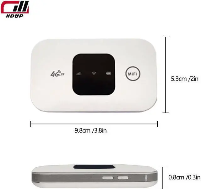 Alt view image 5 of 7 - NDUP H5577 Portable 4G LTE WiFi Router, Compatible with Most SIM Networks