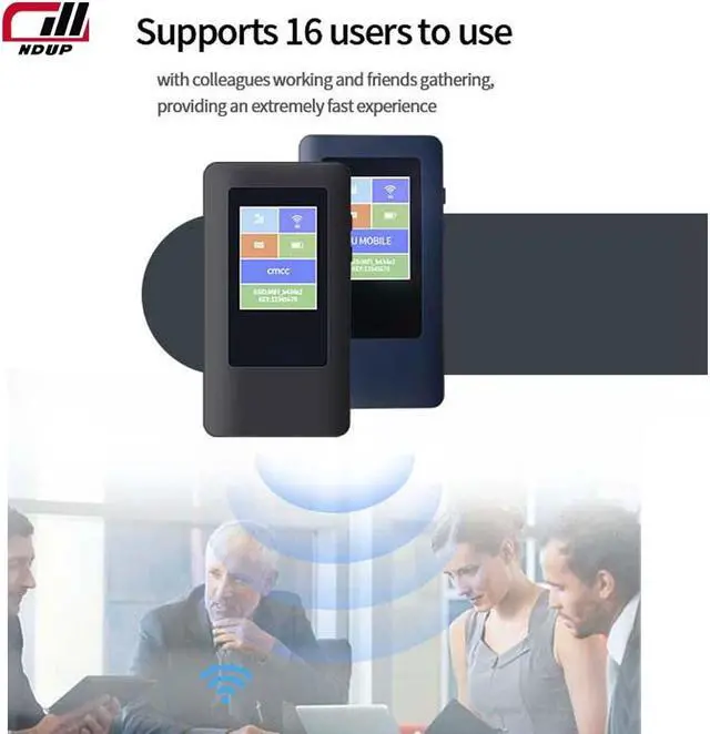 Alt view image 5 of 6 - NDUP H68-2 5G MiFi Router, Dual-Band WiFi, Hot-Swappable SIM, Speeds Up to 3.74Gbps