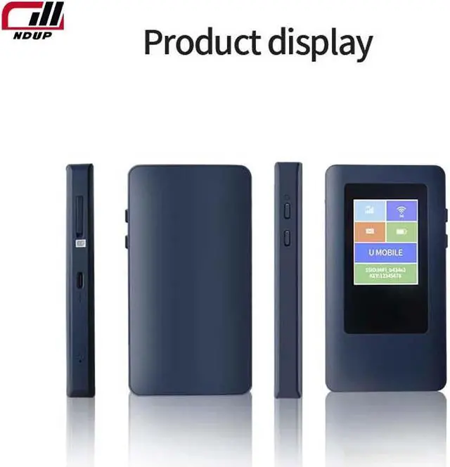 Alt view image 6 of 6 - NDUP H68-2 5G MiFi Router, Dual-Band WiFi, Hot-Swappable SIM, Speeds Up to 3.74Gbps