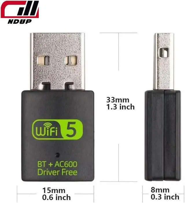 Alt view image 3 of 7 - NDUP High-Performance USB Wireless Adapter, Strong WiFi Signal Receiver DNPJ0123