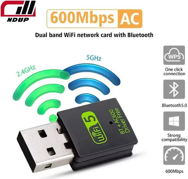 Alt view image 5 of 7 - NDUP High-Performance USB Wireless Adapter, Strong WiFi Signal Receiver DNPJ0123