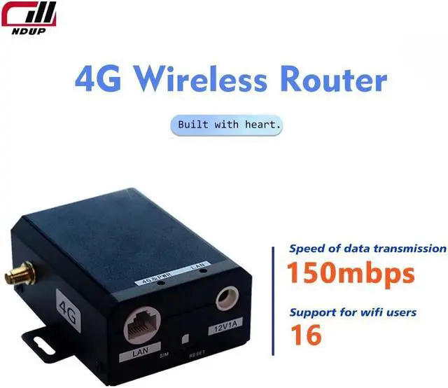Alt view image 3 of 7 - NDUP H927 Industrial-Grade WiFi + 4G LTE Router - Iron Shell Design, Supports SIM Card and Network Connection