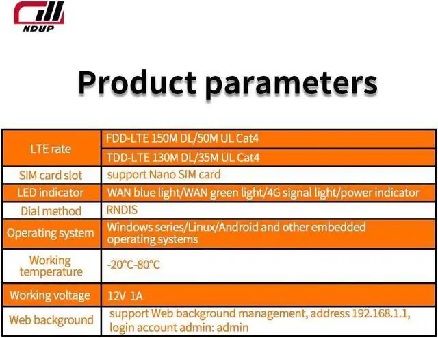 Alt view image 7 of 7 - NDUP H927 Industrial-Grade WiFi + 4G LTE Router - Iron Shell Design, Supports SIM Card and Network Connection
