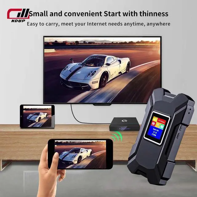 Alt view image 6 of 7 - NDUP H910 4G LTE Portable WiFi - Compatible with Most Operators, 150Mbps, 3000mAh Portable Battery 150Mbps(or N150) Black