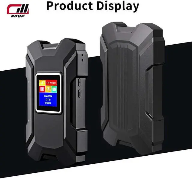 Alt view image 7 of 7 - NDUP H910 4G LTE Portable WiFi - Compatible with Most Operators, 150Mbps, 3000mAh Portable Battery 150Mbps(or N150) Black