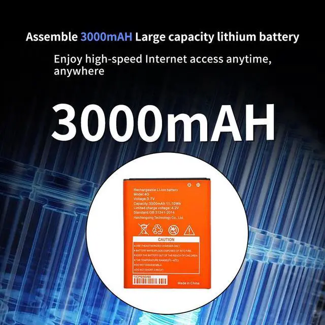 Alt view image 3 of 7 - NDUP H910 4G LTE Portable WiFi - Compatible with Most Operators, 150Mbps, 3000mAh Portable Battery 150Mbps(or N150) Black
