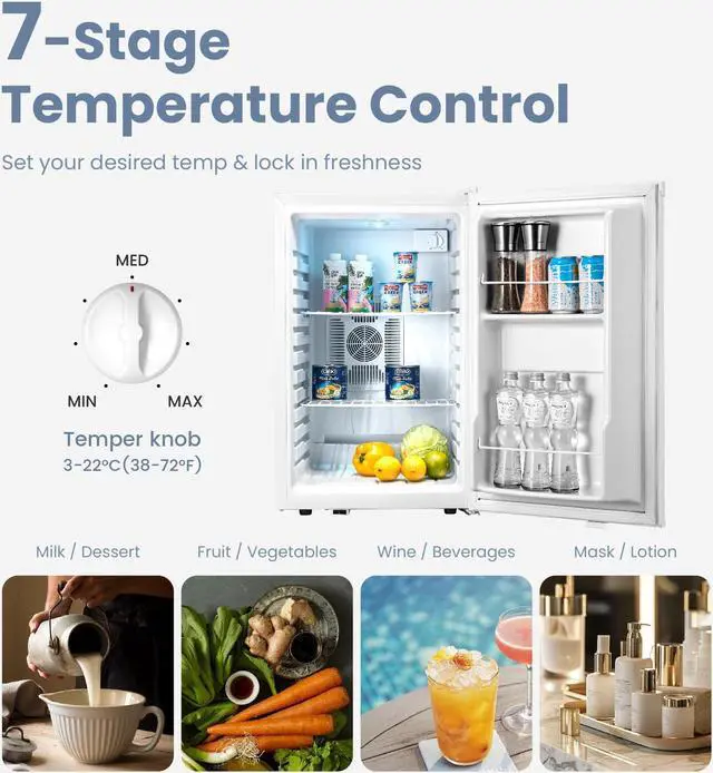 Alt view image 3 of 7 - Yeego 70L Mini Wine Frige - Efficient Thermoelectric Stylish Beer Refrigerator Beverage Cooler Perfect for Home Entertaining