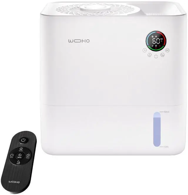 Main image of Wooohoo 5L Mist-Free Humidifier with Aromatherapy Function and 12.5 Hours Continuous Humidification 5-Level Adjustment, Touch & Remote Control for Home, Office, and Nursery
