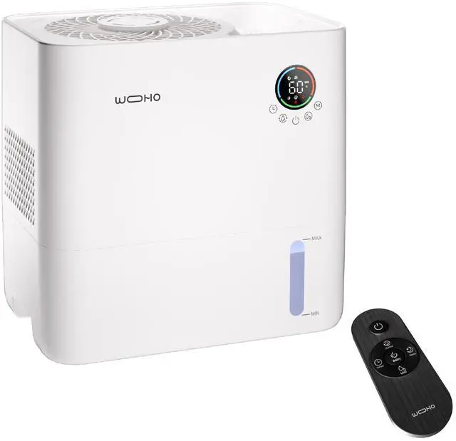 Main image of Wooohoo Quiet 5L Mist-Free Humidifier with Aromatherapy 5-Level Adjustment, Touch & Remote Control Smart Humidity Control for Home, Office, and Nursery