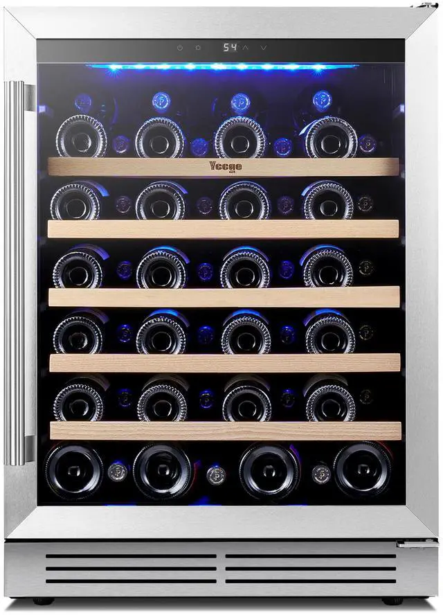 Main image of Yeego 145L Energy-Efficient Wine Refrigerators & Wine Cooler  47-Bottle Storage, Stainless Steel Door, Quiet Operation, Auto Defrost  Professional-Grade for Bars, Restaurants, and Events