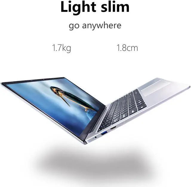 Alt view image 3 of 7 - Elepad Windows Laptop Computer, 14.1 Inch Windows 11 Laptop Notebook Traditional Laptop PC with Intel Celeron J4105 Quad Core 6GB DDR4 256GB SSD 2.4/5G WiFi BT4.0 HDMI USB 3.0 1920X1200 IPS Webcam