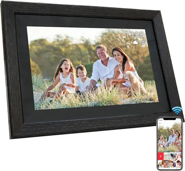 Main image of Elepad Digital Picture Frame, Frameo Digital Picture Photo Video Frame Slideshow with WiFi 10.1 Inch 1280X800 IPS Touch Screen 16GB ROM +128GB Expandable, Display Pictures Videos via Frameo App