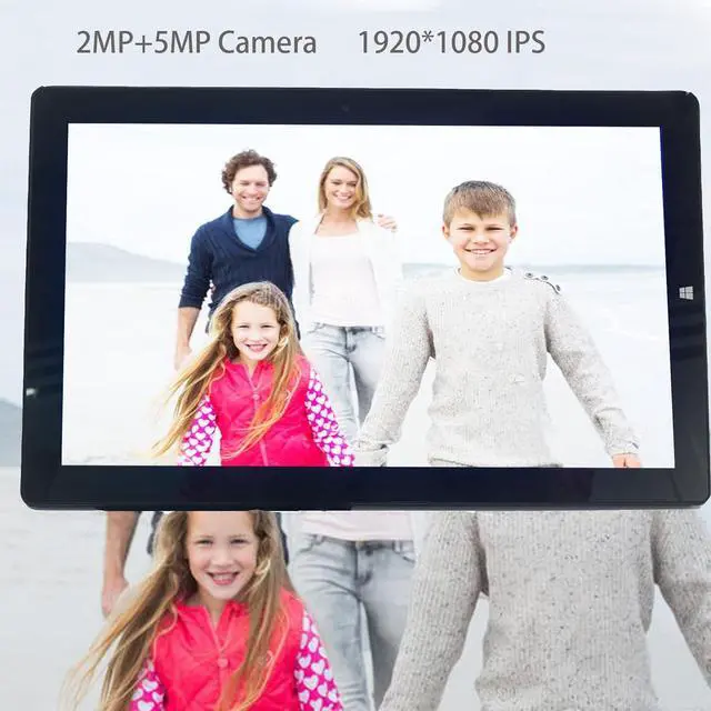 Alt view image 4 of 7 - Elepad Windows Tablet with Keyboard + 11.6 Inch Touchscreen 2 in 1 Laptop + 6GB DDR4, 128GB SSD, Intel J4125, Dual Camera, Micro HDMI, USB3.0, SD Card Slot