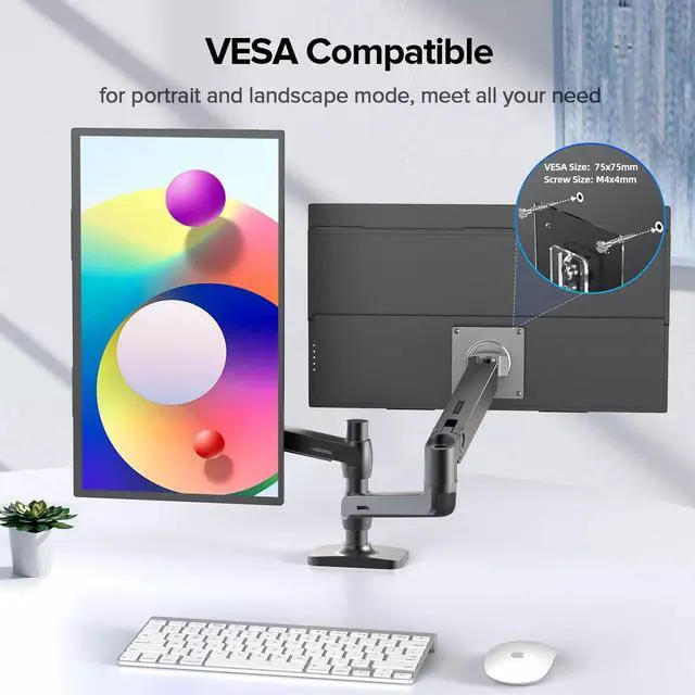 Alt view image 6 of 7 - EVICIV 4K Portable Monitor 18.4" Larger Game Screen 3840*2160 w/Integrated Stand&VESA