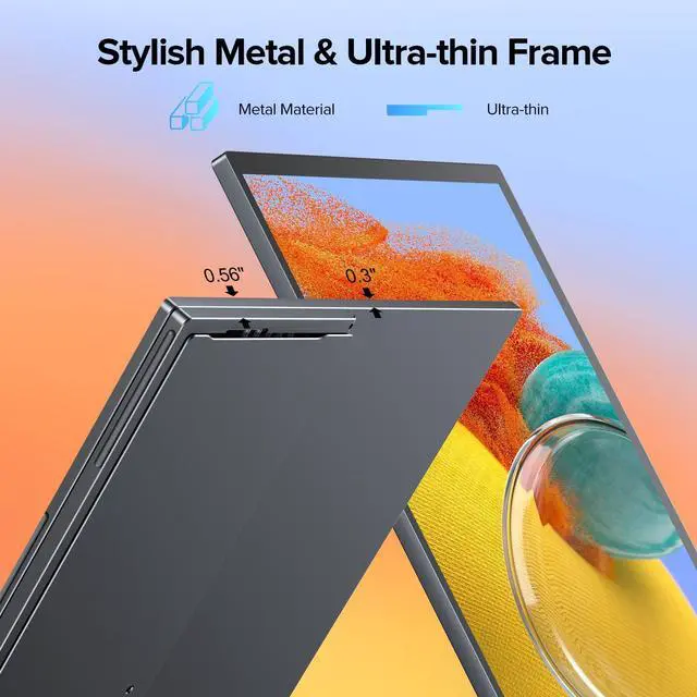 Alt view image 7 of 7 - EVICIV 18.4 4K UHD Portable Monitor, 3840x2160 IPS with 100% sRGB, HDR, FreeSync, VESA & 180° Adjustable Stand - Ultra-Slim & Lightweight for Travel