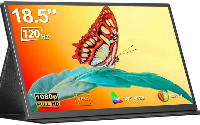 Main image of EVICIV 18.5" 1080P Portable Monitor 120Hz Portable Gaming Monitor Switch Display w/VESA and Smart Cover For Xbox One