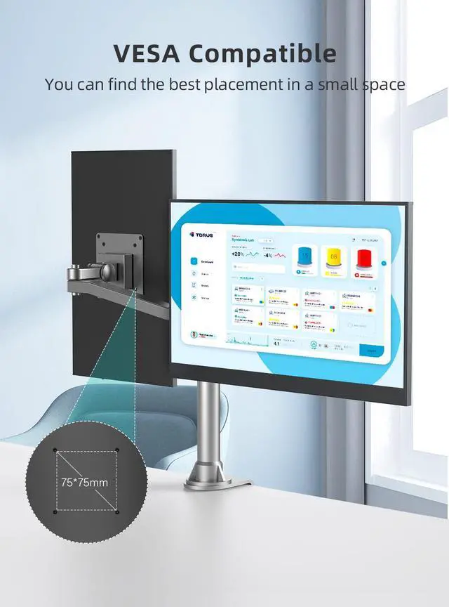 Alt view image 3 of 7 - EVICIV Portable Monitor 17.3" 1080P, IPS HDR Computer Display, HDMI USB-C External Monitor for Laptop Monitor