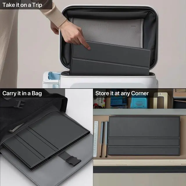 Alt view image 6 of 7 - EVICIV OLED Portable Monitor 16", 3K 2880x1800 120Hz 0.1ms Portable Gaming Display 500 Nits Brightness| 100000:1 Contrast| 100% DCI-P3| Ultra-Slim Travel Monitor for Laptop PC Phone Game Consoles