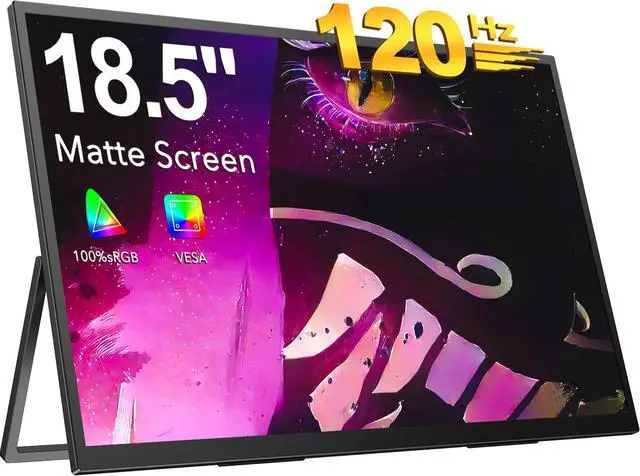 Main image of EVICIV 18.5" 120Hz FreeSync Portable Monitor, 1080P 100% sRGB FHD IPS HDR Gaming Display with VESA & Stand, Ultra-Slim & Lightweight Frameless