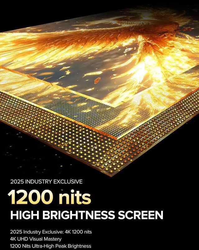 Alt view image 3 of 7 - EVICIV 16" 4K Portable Monitor, 3840x2400 UHD, 1200 Nits High Brightness, 1ms Response, AMD FreeSync, USB-C/HDMI, with Smart Case & VESA, for Laptop, PC, Gaming Consoles