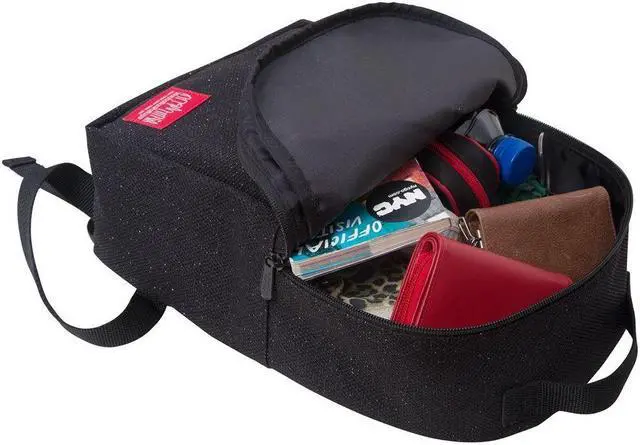 Alt view image 4 of 5 - Manhattan Portage Midnight Hunters Backpack, iPad & 10 inches Tablet bag. Dual Zipper Closure Backpack.