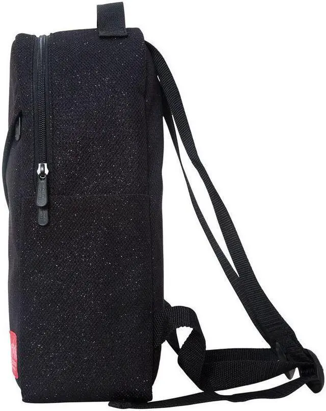 Alt view image 5 of 5 - Manhattan Portage Midnight Hunters Backpack, iPad & 10 inches Tablet bag. Dual Zipper Closure Backpack.