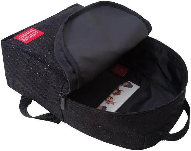 Alt view image 3 of 5 - Manhattan Portage Midnight Hunters Backpack, iPad & 10 inches Tablet bag. Dual Zipper Closure Backpack.