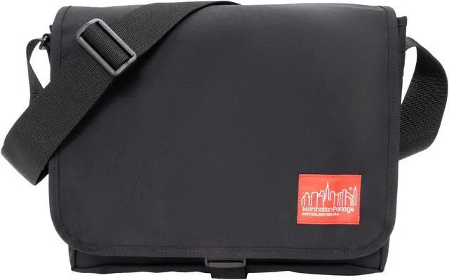 Alt view image 3 of 5 - Manhattan Portage Deluxe Computer Bag, 13 In Laptop Bag, Laptop Messenger Bag for Men & Women. Adjustable Straps Laptop Bag, Black