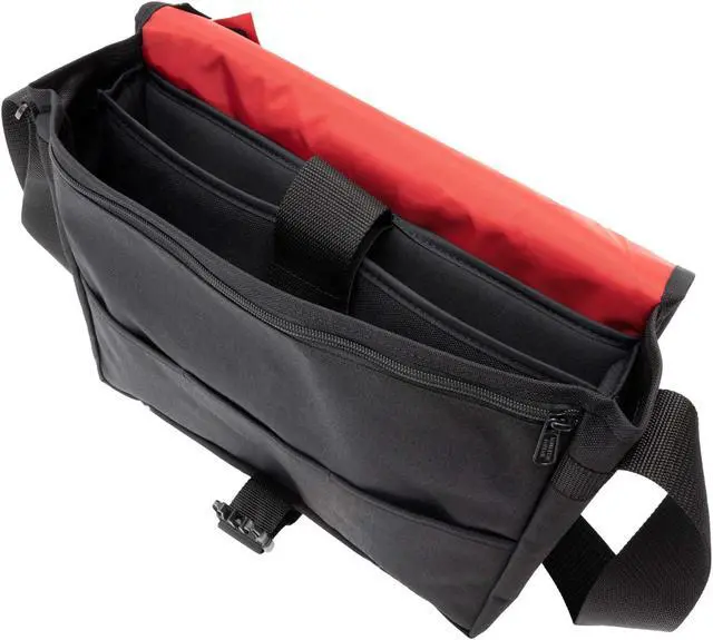 Alt view image 5 of 5 - Manhattan Portage Deluxe Computer Bag, 13 In Laptop Bag, Laptop Messenger Bag for Men & Women. Adjustable Straps Laptop Bag, Black