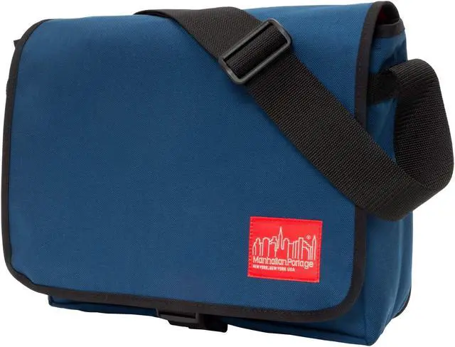 Main image of Manhattan Portage Deluxe Computer Bag, 13 In Laptop Bag, Laptop Messenger Bag for Men & Women. Adjustable Straps Laptop Bag, Navy