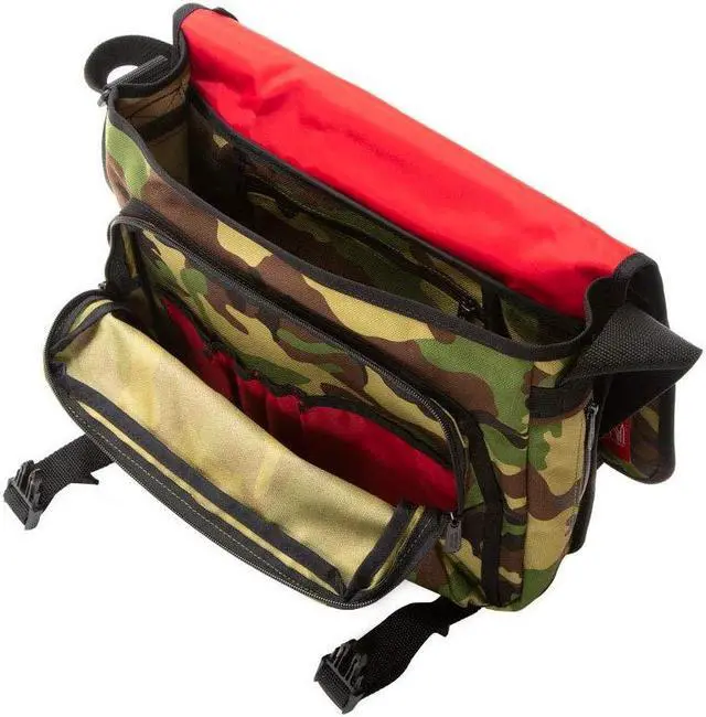 Alt view image 3 of 5 - Manhattan Portage Europa 13 Inches Laptop Messenger bag, 13" Laptop Messenger bag with compartments, 13-inch Laptop Messenger Bag with adjustable straps, Camouflage