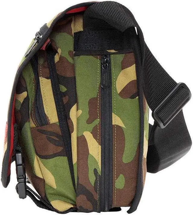 Alt view image 2 of 5 - Manhattan Portage Europa 13 Inches Laptop Messenger bag, 13" Laptop Messenger bag with compartments, 13-inch Laptop Messenger Bag with adjustable straps, Camouflage