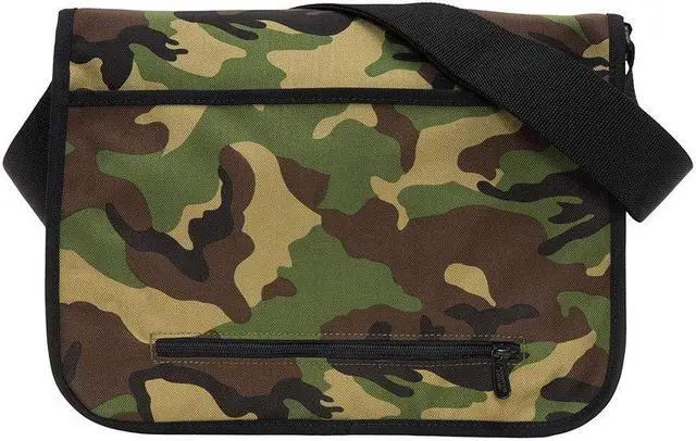 Alt view image 5 of 5 - Manhattan Portage Europa 13 Inches Laptop Messenger bag, 13" Laptop Messenger bag with compartments, 13-inch Laptop Messenger Bag with adjustable straps, Camouflage