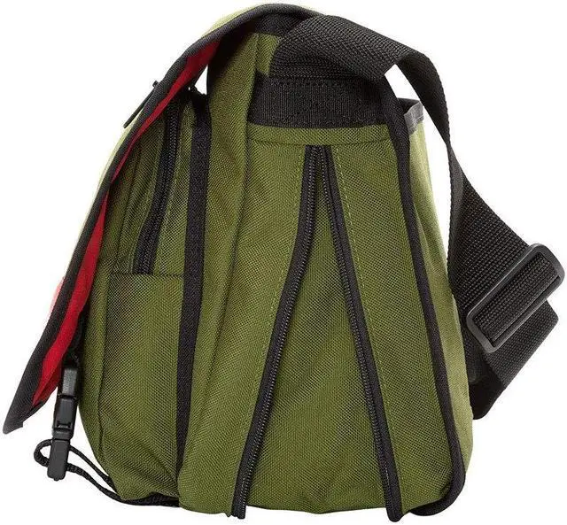 Alt view image 4 of 5 - Manhattan Portage Europa 13 Inches Laptop Messenger bag, 13" Laptop Messenger bag with compartments, 13-inch Laptop Messenger Bag with adjustable straps, Olive