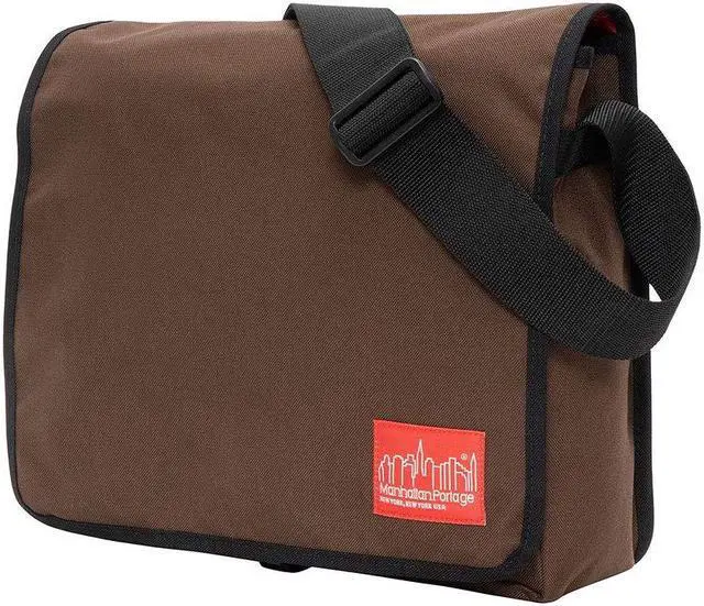 Main image of MANHATTAN PORTAGE DJ BAG (MD), CROSS BODY MESSENGER BAG WITH ADJUSTABLE STRAPS, WATER RESISTANT MESSENGER BAG FOR EVERYDAY USE, DARK BROWN/DARK BROWN