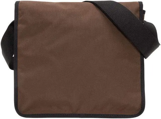 Alt view image 4 of 5 - MANHATTAN PORTAGE DJ BAG (MD), CROSS BODY MESSENGER BAG WITH ADJUSTABLE STRAPS, WATER RESISTANT MESSENGER BAG FOR EVERYDAY USE, DARK BROWN/DARK BROWN