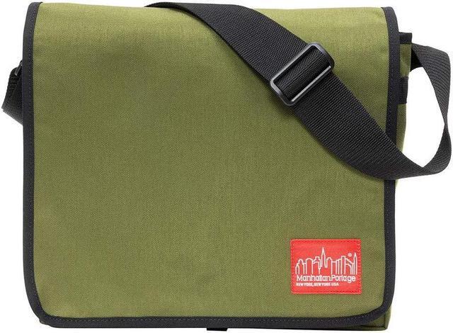 Alt view image 3 of 5 - MANHATTAN PORTAGE DJ BAG (MD), CROSS BODY MESSENGER BAG WITH ADJUSTABLE STRAPS, WATER RESISTANT MESSENGER BAG FOR EVERYDAY USE, OLIVE