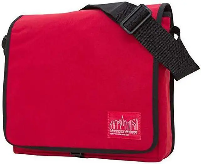 Main image of MANHATTAN PORTAGE DJ BAG (MD), CROSS BODY MESSENGER BAG WITH ADJUSTABLE STRAPS, WATER RESISTANT MESSENGER BAG FOR EVERYDAY USE, RED