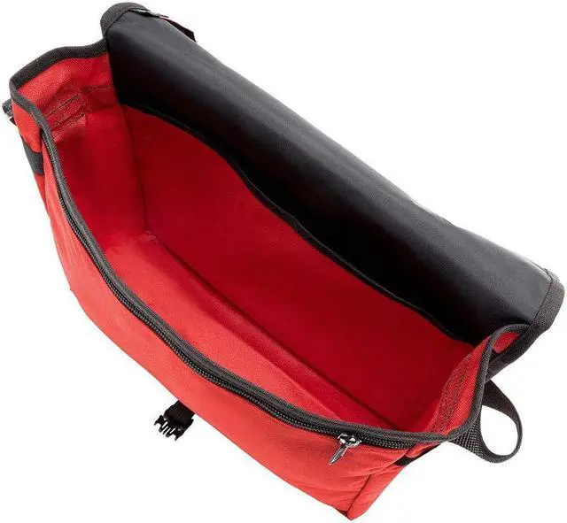 Alt view image 3 of 5 - MANHATTAN PORTAGE DJ BAG (MD), CROSS BODY MESSENGER BAG WITH ADJUSTABLE STRAPS, WATER RESISTANT MESSENGER BAG FOR EVERYDAY USE, RED