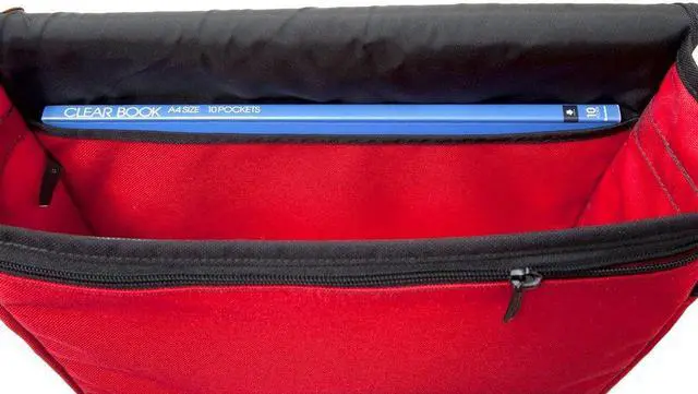 Alt view image 5 of 5 - MANHATTAN PORTAGE DJ BAG (MD), CROSS BODY MESSENGER BAG WITH ADJUSTABLE STRAPS, WATER RESISTANT MESSENGER BAG FOR EVERYDAY USE, RED