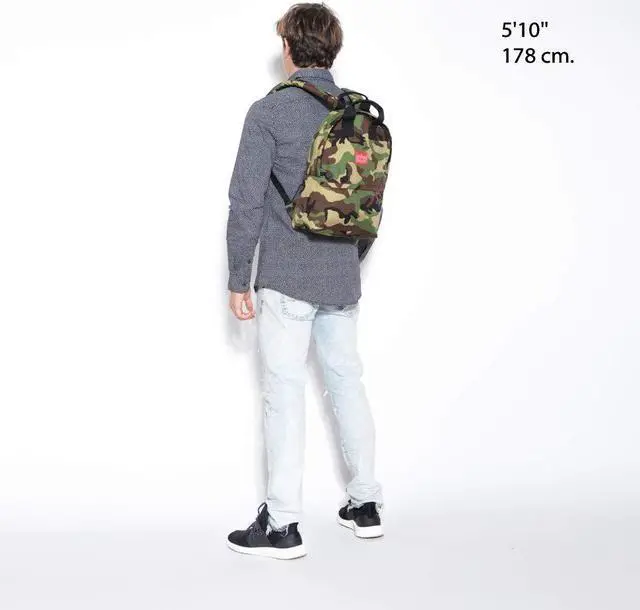 Alt view image 4 of 4 - MANHATTAN PORTAGE GOVERNORS LAPTOP BACKPACK, 13" COMPUTER BAG WITH ELEGANT DESIGN & DURABILITY , CAMOFLAGE