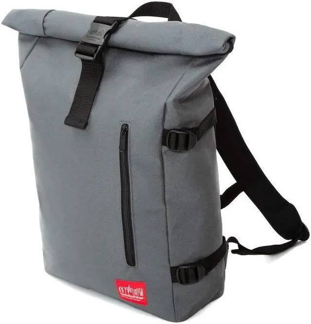 Main image of MANHATTAN PORTAGE APEX BACKPACK (MD), ROLL TOP DESIGN EVERYDAY CARRY BACKPACK, WATER RESISTANT FABRIC BACKPACK, GREY