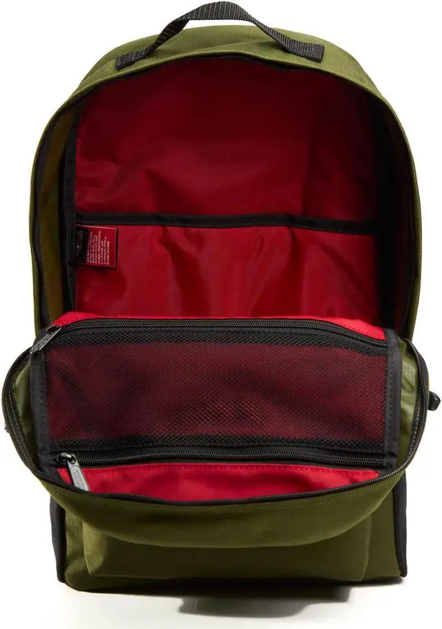 Alt view image 4 of 7 - Manhattan Portage Knickerbocker 13 Inch Laptop Backpack, 13" Laptop Backpack with padded Laptop Compartment, 13 inches Laptop Backpack, Olive
