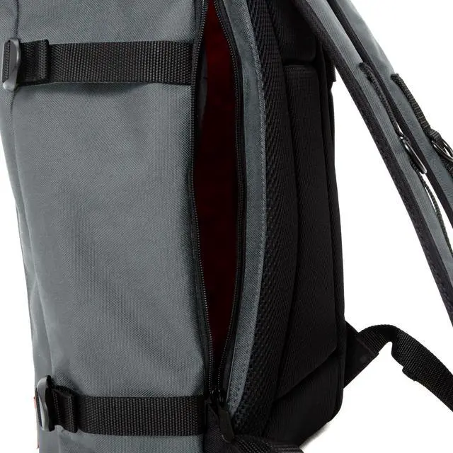 Alt view image 5 of 5 - MANHATTAN PORTAGE APEX BACKPACK (MD), ROLL TOP DESIGN EVERYDAY CARRY BACKPACK, WATER RESISTANT FABRIC BACKPACK, GREY