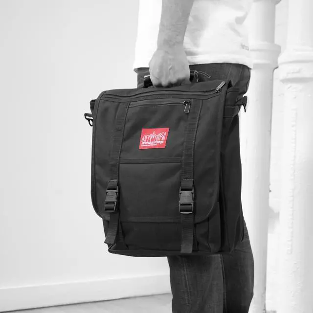 Alt view image 5 of 5 - Manhattan Portage Commuter Laptop Backpack 17 inches, 17 inches Laptop Bag with Three-Way Carry. 17-Inch Laptop Backpack for Men & Women, Olive.