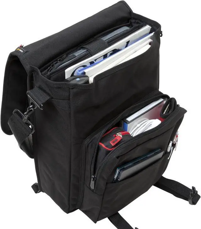 Alt view image 2 of 5 - Manhattan Portage Commuter Laptop Backpack 17 inches, 17 inches Laptop Bag with Three-Way Carry. 17-Inch Laptop Backpack for Men & Women, Olive.
