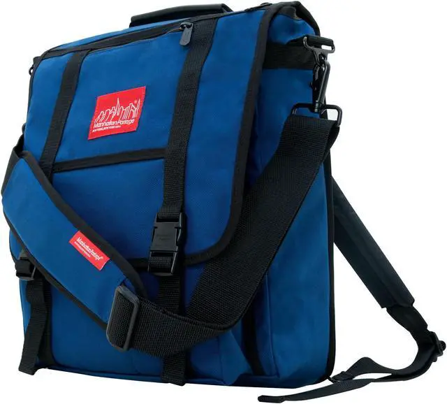 Alt view image 2 of 7 - Manhattan Portage Commuter Laptop Backpack 17 inches, 17 inches Laptop Bag with Three-Way Carry. 17-Inch Laptop Backpack for Men & Women, Navy