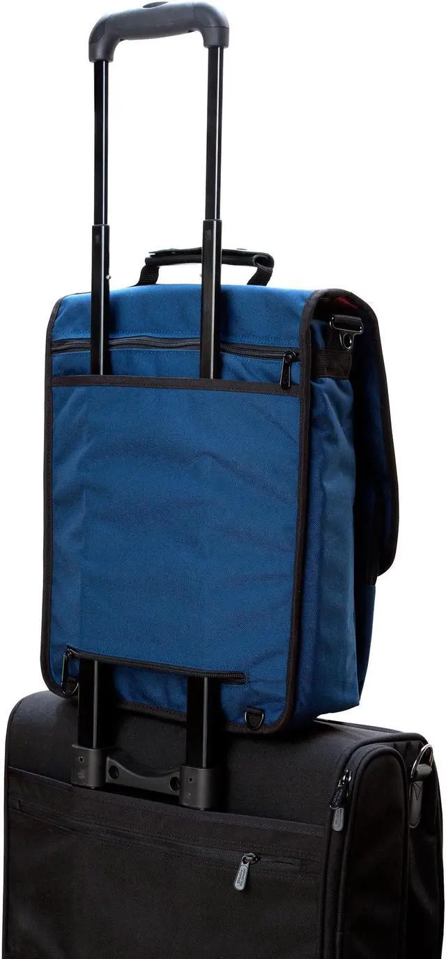 Alt view image 7 of 7 - Manhattan Portage Commuter Laptop Backpack 17 inches, 17 inches Laptop Bag with Three-Way Carry. 17-Inch Laptop Backpack for Men & Women, Navy