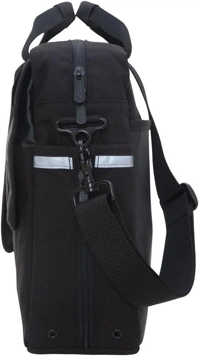 Alt view image 6 of 7 - Manhattan Portage Webb Convertible Laptop Briefcase, 15 inches Laptop Briefcase, 15" Laptop Messenger Bag with adjustable straps, 15" Laptop Briefcase, Laptop Briefcase bag for 15 " Laptop, Black.
